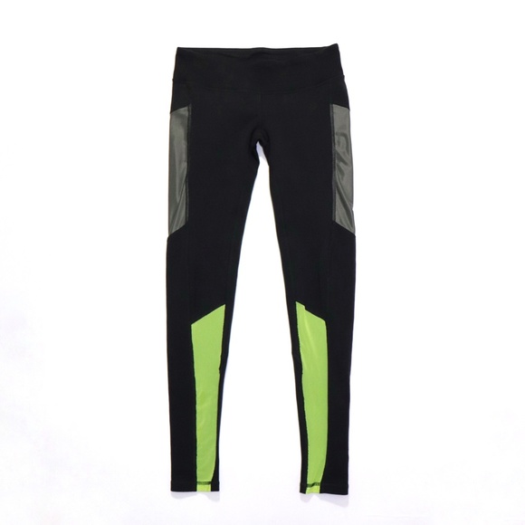 ALO Yoga Pants - ❣️ALO YOGA with Neon green and Gray Mesh legging